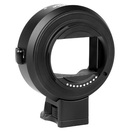 fitTek® Viltrox EF-NEX II AF Auto Focus Lens Mount Adapter for Canon EF Lens to Sony NEX E-Mount Camera Body, Fits Sony Full-frame A7/A7R Cameras with E-mount Built-in Hand-shaking Function, Sony NEX-7 NEX-7N NEX-6 NEX-5 NEX-5N NEX-5R NEX-C3 NEX-3 NEX-F3 Compact System Digital SLR Camera, Sony Camcorder NEX-VG10 VG20 VG30, Fits EOS EF EF-S Lenses