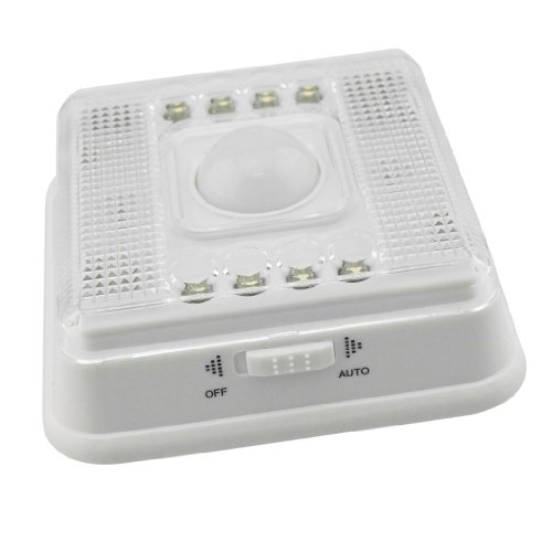 Konetun 8 LED Light Lamp PIR Auto Sensor Motion Detector Wireless