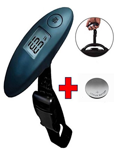Pocket Size & Portable Luggage Scale * BATTERY INCLUDED*, A+ Accessories Digital Travel Weighing Scale