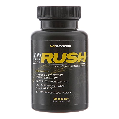 TestRush Testosterone Booster Supplement in Pills for Men with Natural Ingredients