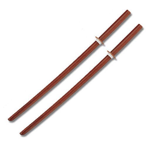 2 Natural Wooden Bokken Practice Training Daito Sword SET