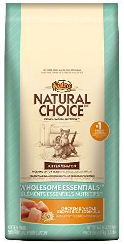 NATURAL CHOICE Wholesome Essentials Kitten Chicken and Whole Brown Rice Formula - 6.5 lbs. (2.95 kg)