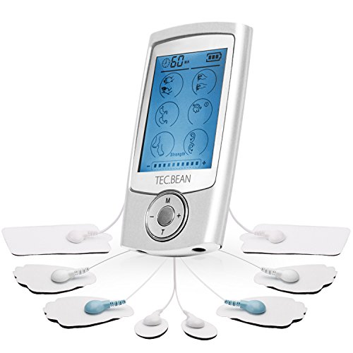 16 Modes and 8 Pads Tens EMS Unit for Pain Management and Rehabilitation Pulse Impulse Massager Great for Treating Back Neck Stress Sciatic Pain and Muscle Relief