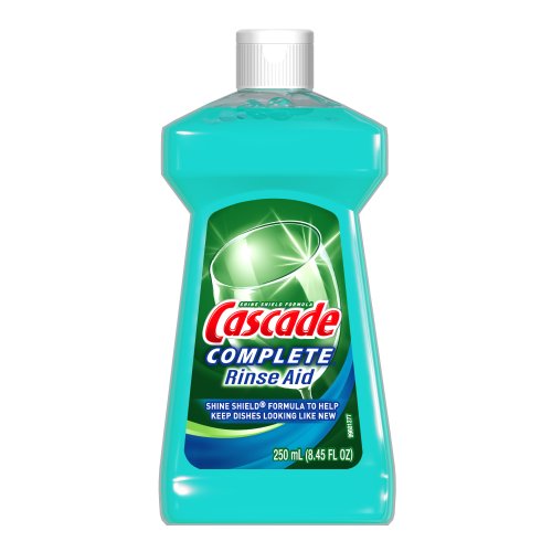 Cascade Complete Rinse Aid, Dishwasher Rinse Agent 8.45 Fl Oz (Pack of 2)