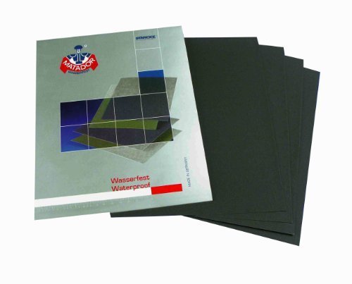 Wet and Dry Sandpaper 2000grit 5 sheets 230 x 280mm Waterproof Paper Highest Quality STARCKE MATADOR