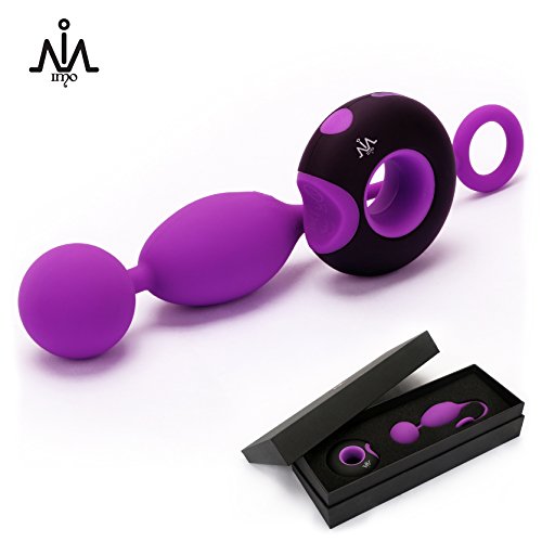 Wireless Remote Control Vibrating Bullet Egg for Women or Couples - USB Rechargeable Dual Motors - Great Addition to Your Toy Box (Purple & Black,Discreet Package)