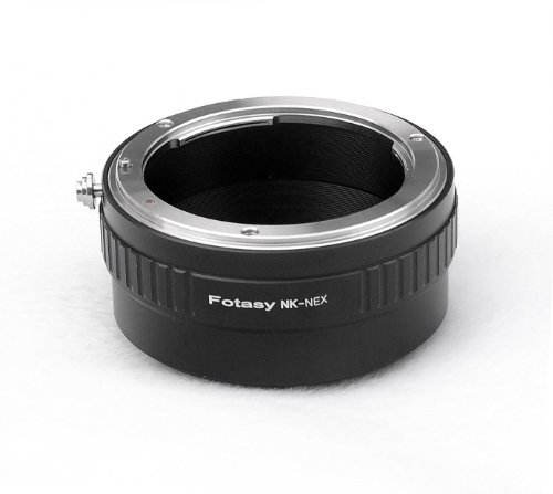 Fotasy NEXNK Pro Nikon Lens to Sony NEX E-Mount Camera Adapter (Black)