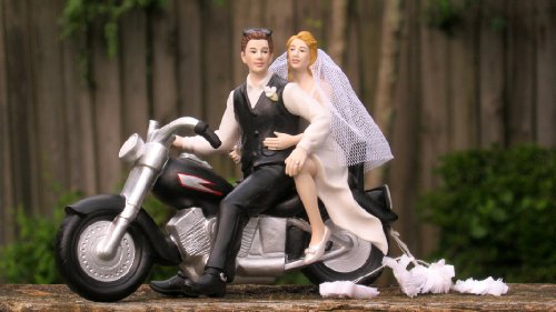 Motorcycle Biker Wedding Cake Topper By Magical Day