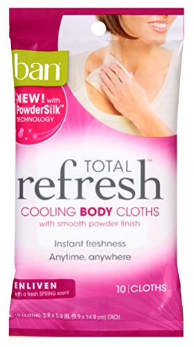 Ban Refreshing Body Cloths Enliven 10 Count