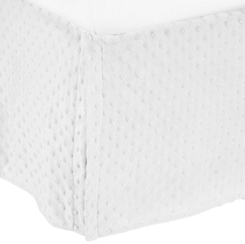American Baby Company 170SS-WH Heavenly Soft Crib Bed Skirt (White)