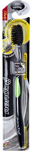 Twin Lotus Bamboo Charcoal Soft Bristles Toothbrush (Pack of 5)