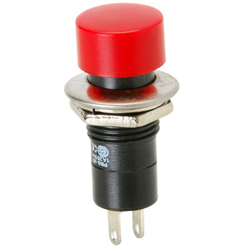 Momentary N.O. Classic Large Push Button Switch Red