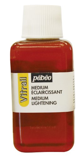 Pebeo Vitrail Stained Glass Effect Glass Paint, Lightening Medium 250-Milliliter Bottle