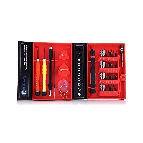 Geekbuying Professional Multifunction Precision Screwdriver Set Repair Tool Kit for iPad, iPhone, Tablets, Laptops, Macbook, Smartphones, Watch & Other Devices (38 Pieces)