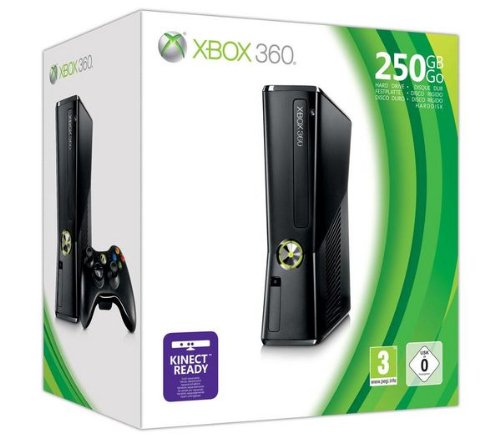 Xbox 360 S Games Console - 250 GB (matte black)
