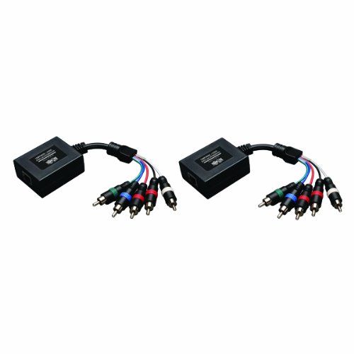 Tripp Lite Component Video with Stereo Audio over Cat5 / Cat6 Extender, Transmitter and Receiver (B136-101)
