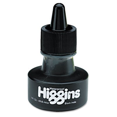 Higgins Waterproof Black India Ink 1 oz.