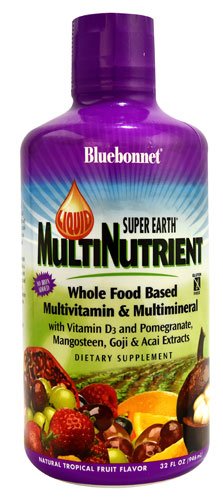 Bluebonnet Nutrition Liquid Super Earth® MultiNutrient Natural Tropical Fruit -- 32 fl oz