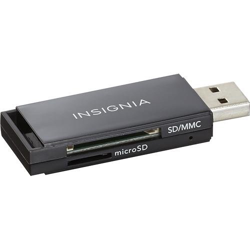 InsigniaTM - USB 2.0 SD/MMC Memory Card Reader