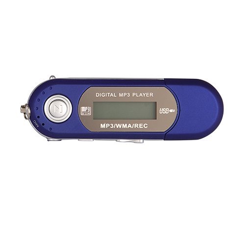TOOGOO(R) Blue 4GB USB LCD MP3 Player w/ FM Radio Voice Recorder