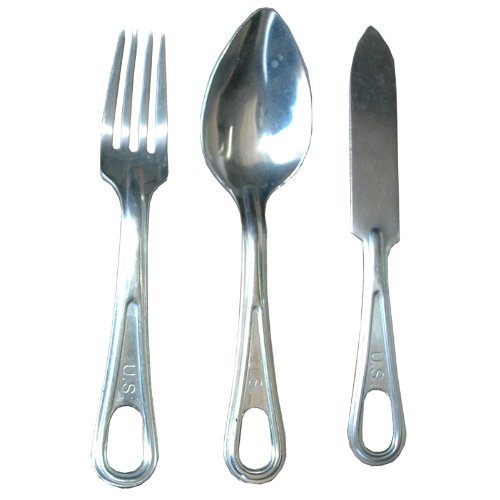 Mess Kit Fork, Knife, and Spoon
