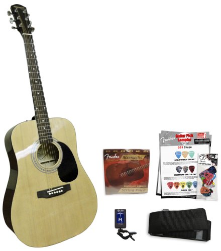 Fender Starcaster Acoustic Natural Guitar Kit