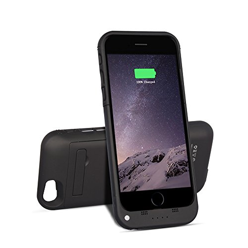 Btopllc Battery Charger Cases Power Bank for iPhone 6/6s, 3500mAh Portable Cell Phone Battery Charger Case Back Up Power Bank with Stand 4.7 Inches Battery Case