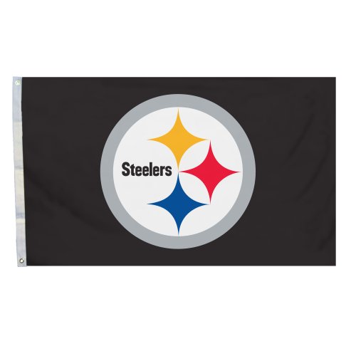 NFL Pittsburgh Steelers Logo Only 3-by-5 Feet Flag with Grommetts