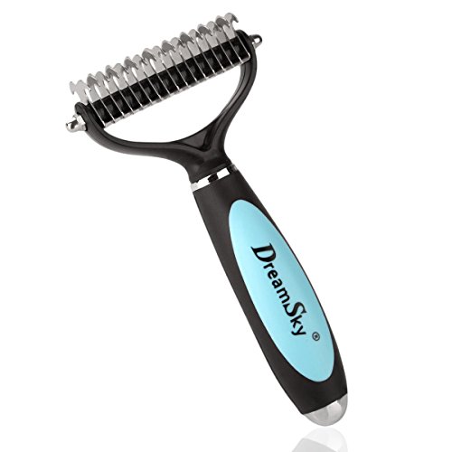 DreamSky deShedding Tool For Small, Medium & Large Dogs/Cats With Short And Long Hair