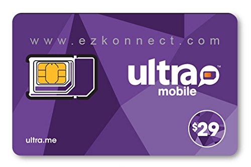 Ultra Mobile triple punch Regular, Micro and Nano all in one SIM Card + $29 Plan free