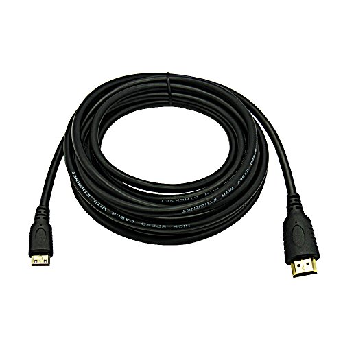 LinkS High Speed Mini-HDMI (Type C) to HDMI (Type A) Cable 3D & 4K Resolution Ready with Ethernet-13 Feet for JXD S7800B ¡­