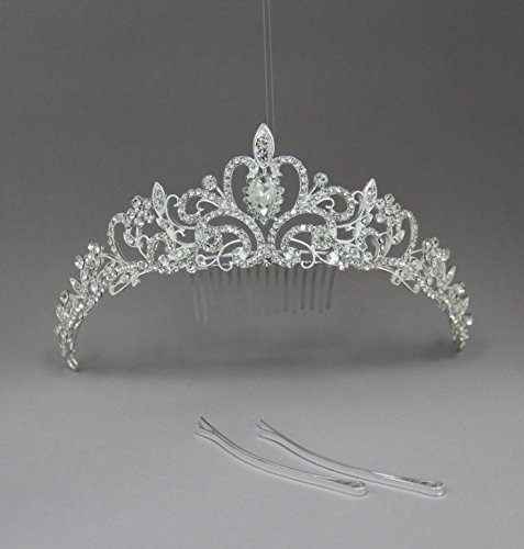 Women Bridal Princess Tiara Crown with Comb for Weddings Parties Special Occasion