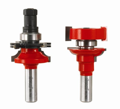 Freud 99-763 New Premier Adjustable Rail and Stile Router Bit System, 1/2-Inch Shank