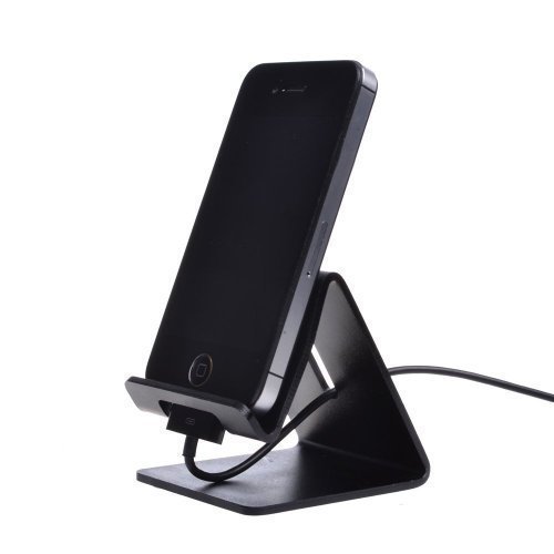 Desktop Cell Phone Stand Portable Aluminum Smartphone Holder CellPhone Cradle Universal Holder Stand Mobile Smart Dock Mount Compatible with iPhone 6, 6 Plus, 5S, 5C, 5, 4S, 4, iPad Air, Ipod Touch, 5, 4, 3, 2, Retina Mini 2, Samsung Galaxy S5, S4,