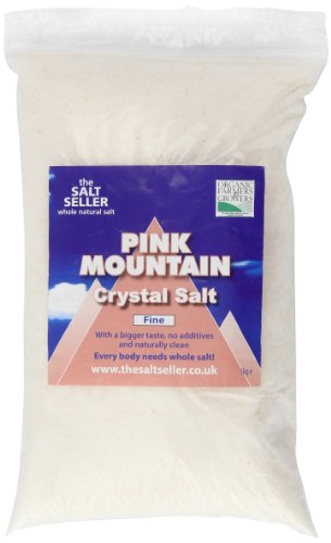 The Salt Seller Organic Pink Himalayan Fine Salt 1 kg (Pack of 2)