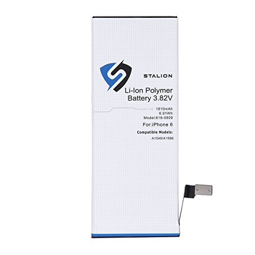 iPhone 6 Battery : Stalion® Strength Replacement Li-Ion Polymer Battery 1810mAh 3.82V for iPhone 6 (4.7 Inch Only)[24-Month Warranty](compatible with GSM & CDMA Models A1549 / A1586 / A1589)