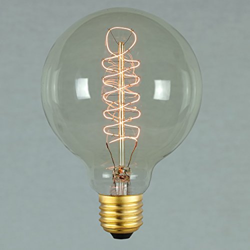 Vintage Edison Light Bulb 60w - Spiral Globe 95mm E27 ES Dimmable - The Retro Boutique ®