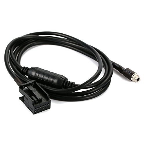 HAIN@ Black Cable 3.5MM Female AUX Audio Adapter For BMW Z4 E83 E85 E86 X3 AC291 Black Cable