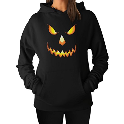 Halloween Scary Pumpkin Face Women's Hoodie