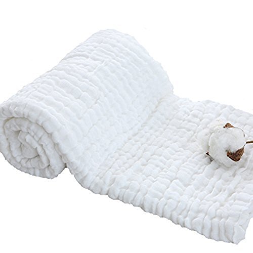 HardNok 100% Muslin Cotton 43.3x43.3 Baby Bath Towel Blanket