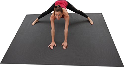 Largest YOGA Mat Available 8' x 6' (96 x 72). 4X Larger Than A Standard Yoga Mat. Ideal For At Home Yoga Studio's Or Can Be Used In Conjunction With Our Square36 Cardio MAX Mat As An Underlay For Additional Absorption. Premium High-Density Non-Toxic Large Yoga Mat. Square36 YOGA MAX Mat. The BIG Yoga Mat.