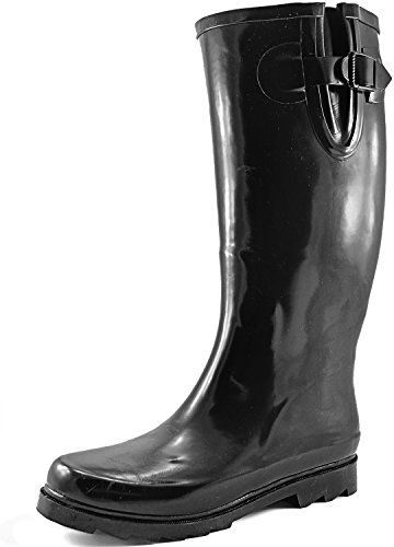 Women's Puddles Rain and Snow Boot Multi Color Mid Calf Knee High Waterproof Rainboots
