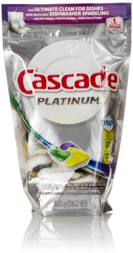Cascade Platinum ActionPacs, Lemon Burst Scent, 23 Count