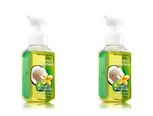 Bath&body Works Coconut Lime Verbena Gentle Foaming Hand Soap Pack of 2