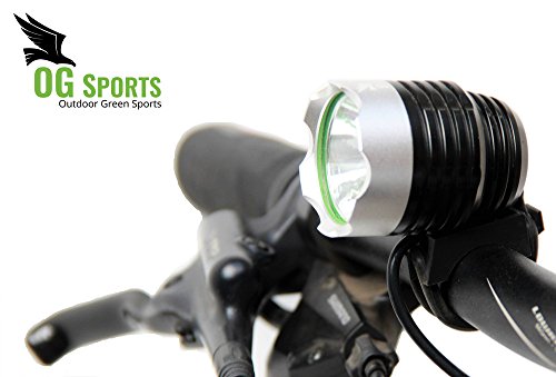OGsports Bike Light and Headlight 1600 Lumens Rechargeable, Lightweight, for Cycling and Outdoor Activities