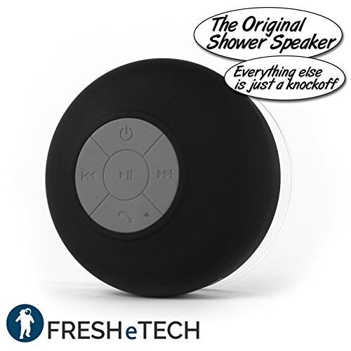 FRESHeTECH Splash Tunes-Bluetooth Waterproof Shower Speaker (Black)