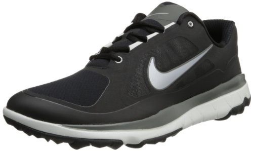 Nike Golf Men's Nike FI Impact Golf Shoe,Black/Light Base Grey/Metallic Silver,12 M US