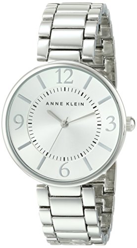 Anne Klein Women's AK/1789SVSV Silver-Tone-Tone Bracelet Watch