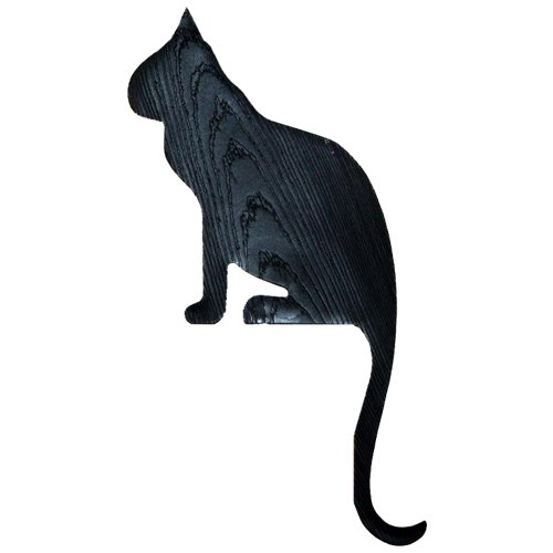 Silhouette black Cat SITTER Door and Window Topper