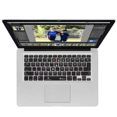 KB Covers Lightroom Keyboard Cover for MacBook, MacBook Air & MacBook Pro (Unibody, Black Keys)